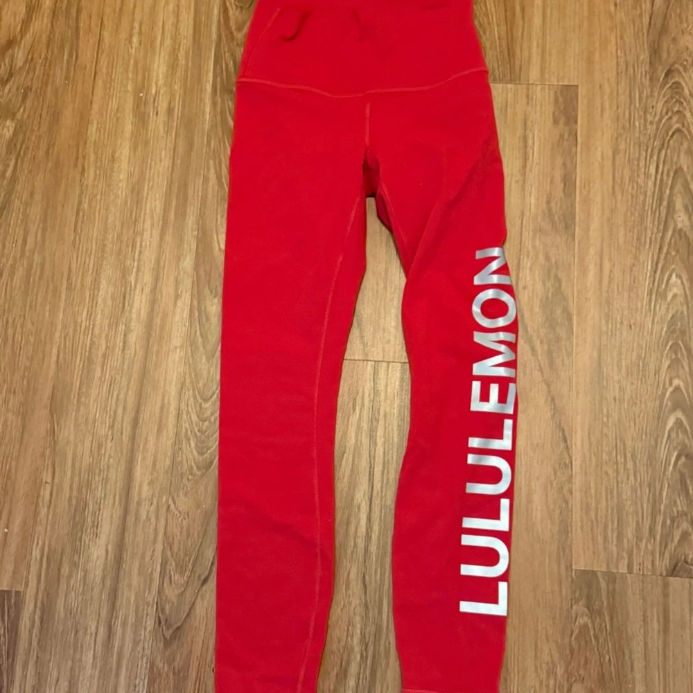 lululemon athletica Red Leggings